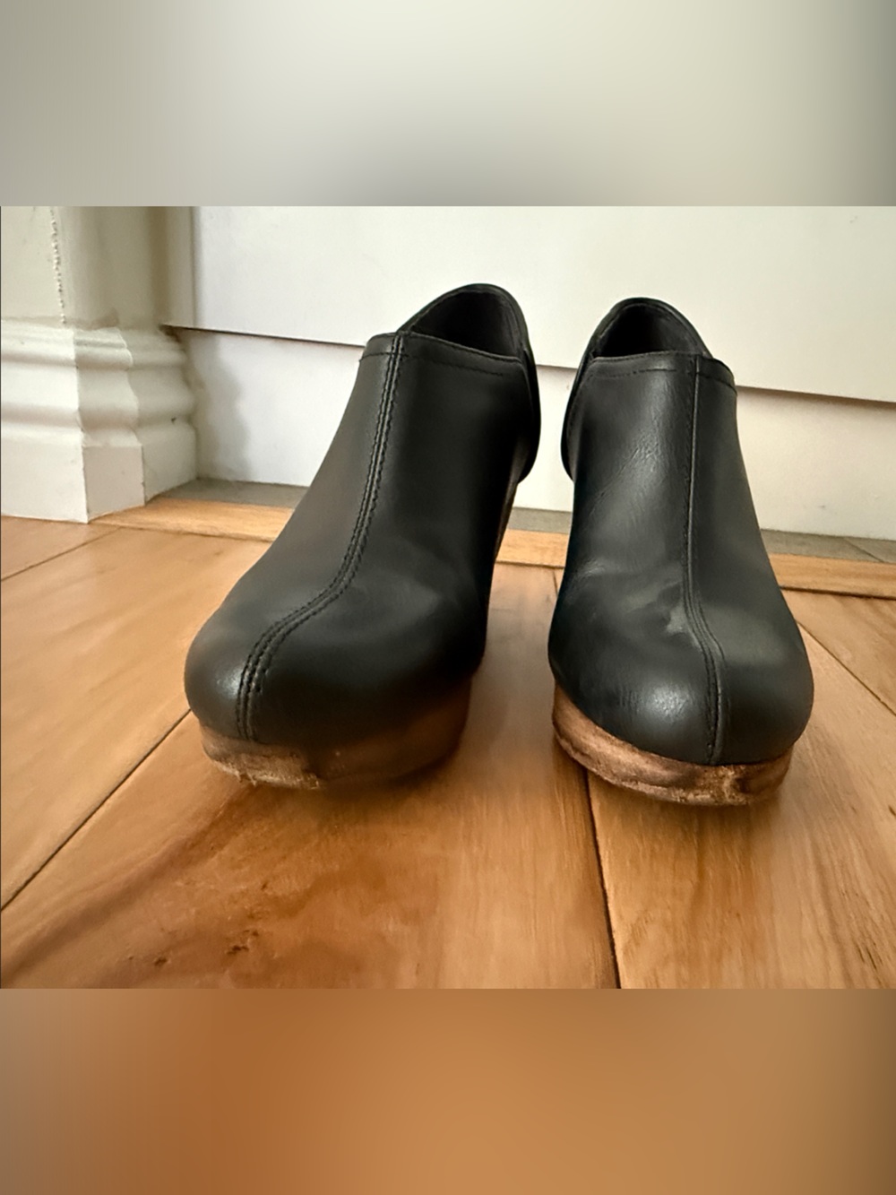 Dr. Scholl’s Classic Black Slip-On Heel wedges - Smooth Upper, Size 6.5 - Picture 7 of 10
